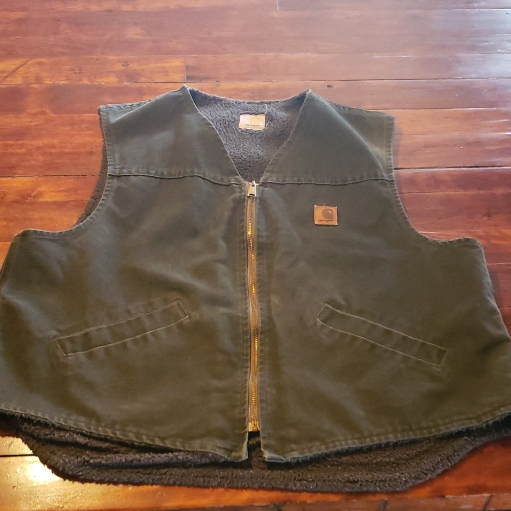 Carhartt Men's Olive Green Vest